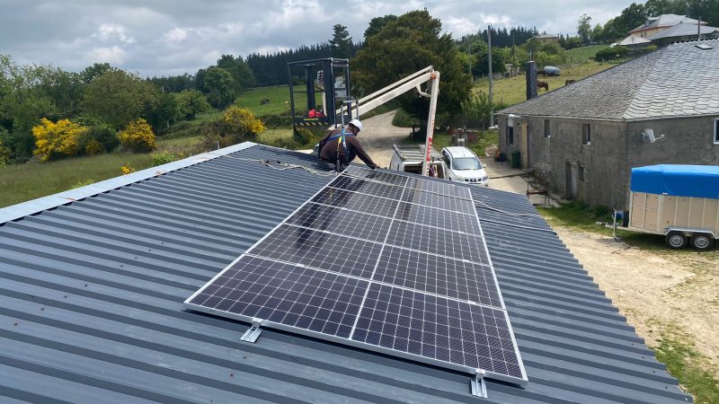 Instalación de 6 paneles solares en Lugo